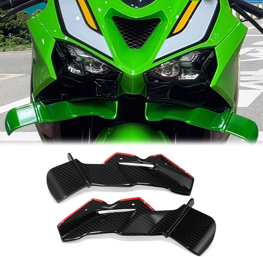 Amazon | FOR ZX-6R ZX636 2024 用オートバイフロントウィング