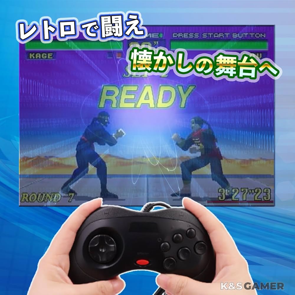 Amazon.co.jp: K&SGAMER セガ サターン型 ゲームパッド USB