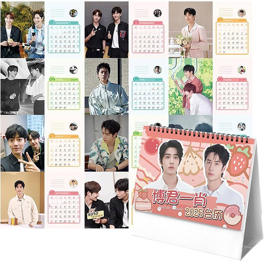 Amazon.co.jp: シャオジャン ワンイーボー カレンダー 2025年 2026年