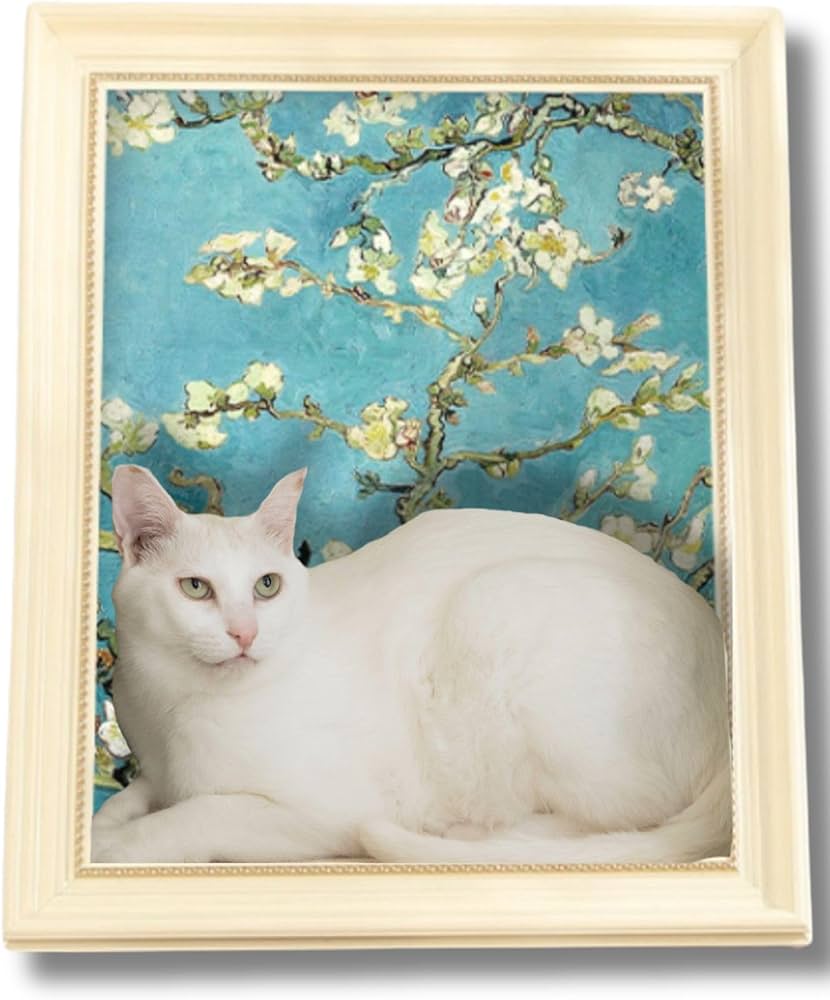 Amazon | [ONEKOSAMA]爪とぎ ダンボールハウス 猫 額縁 絵画風 立体