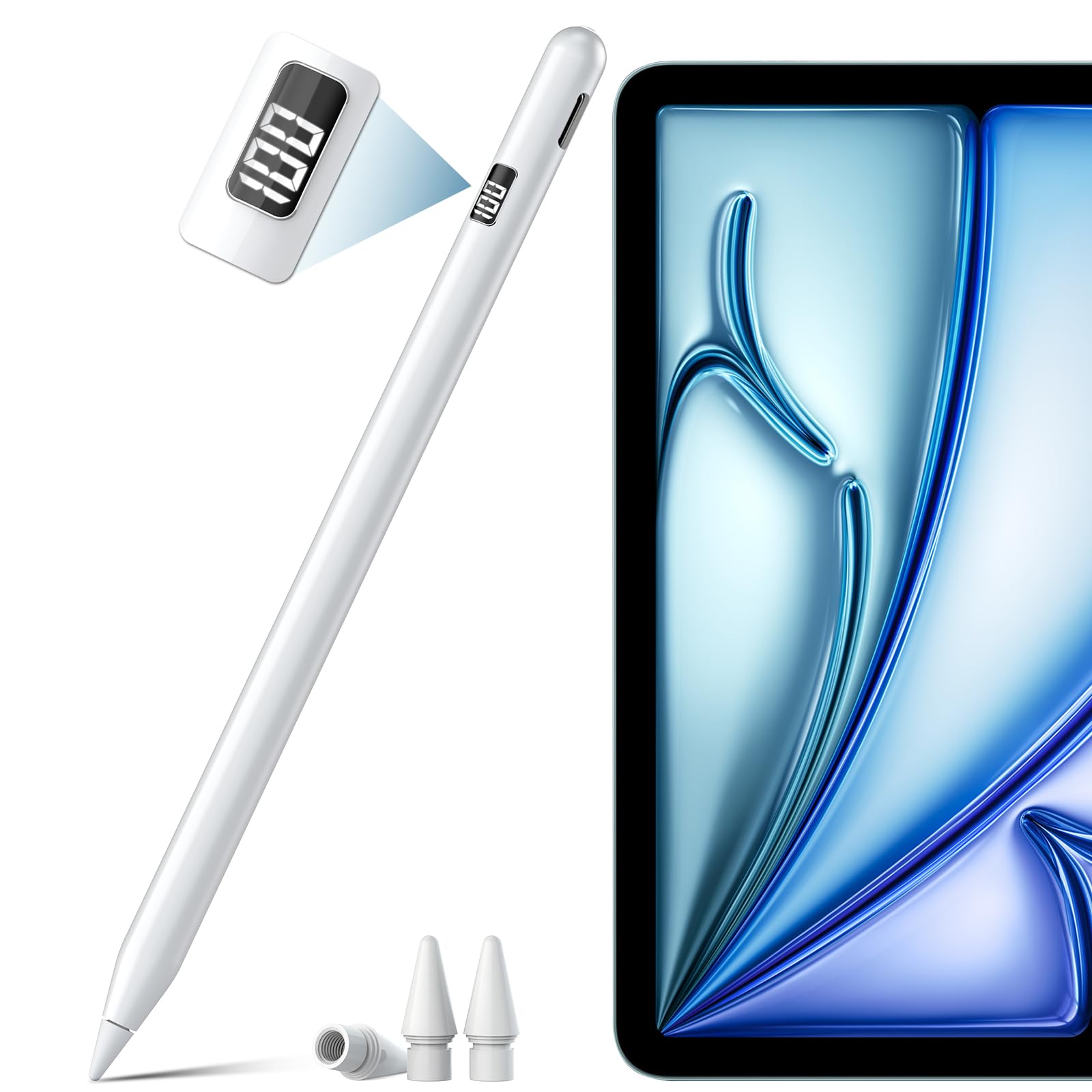 Amazon | 【2024新登場 LED数字電量表示】Ciscle iPad ペンシル 2018