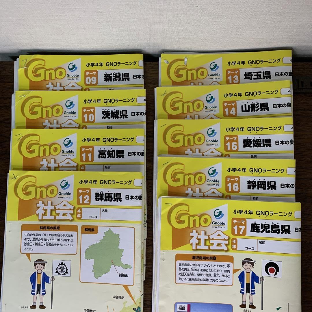 グノーブル 6年 社会 フルセット 中学受験 グノーブル 6年社会1年分