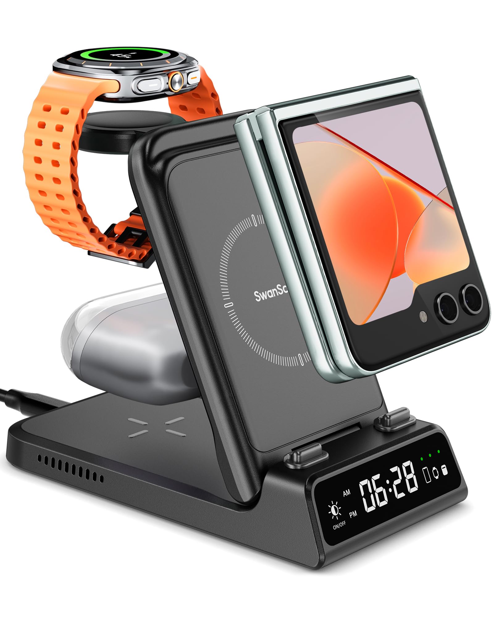 Amazon.co.jp: 【Galaxy Watch専用】Samsung Z Flip対応 3in1