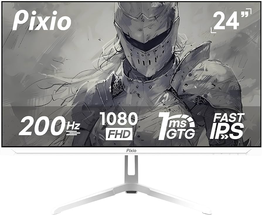 Amazon.com: Pixio PX248 Wave White 24 inch 200Hz Refresh Rate FHD