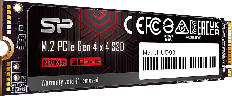 Amazon.com: Silicon Power 4TB UD90 NVMe 4.0 Gen4 PCIe M.2 SSD R/W