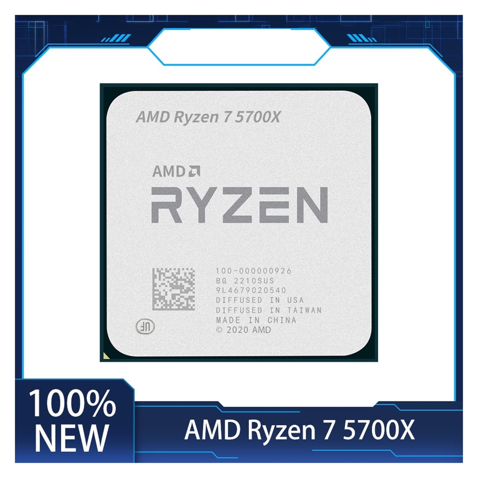 computer AMD Ryzen 7 5700X R7 5700X 3.4 GHz Eight-Core Sixteen