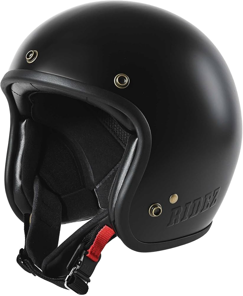 Amazon | 【RIDEZ(ライズ)】 TQ-BK ジェットヘルメット バイク 【あご