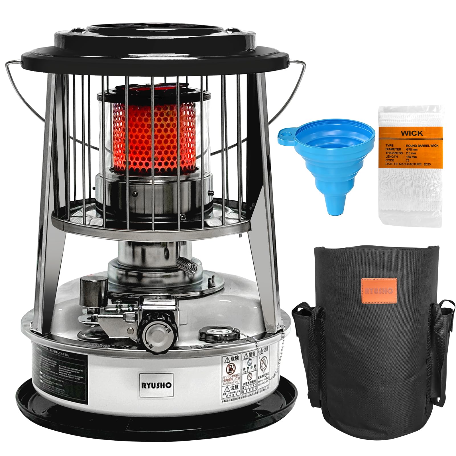 Amazon | 石油ストーブ 対流型小型灯油ストーブ 緊急消火装置 キャンプ