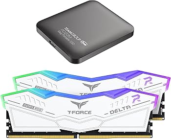 TEAMGROUP T-Force Delta RGB DDR5 32GB Kit 2x16GB 6400MHz Desktop
