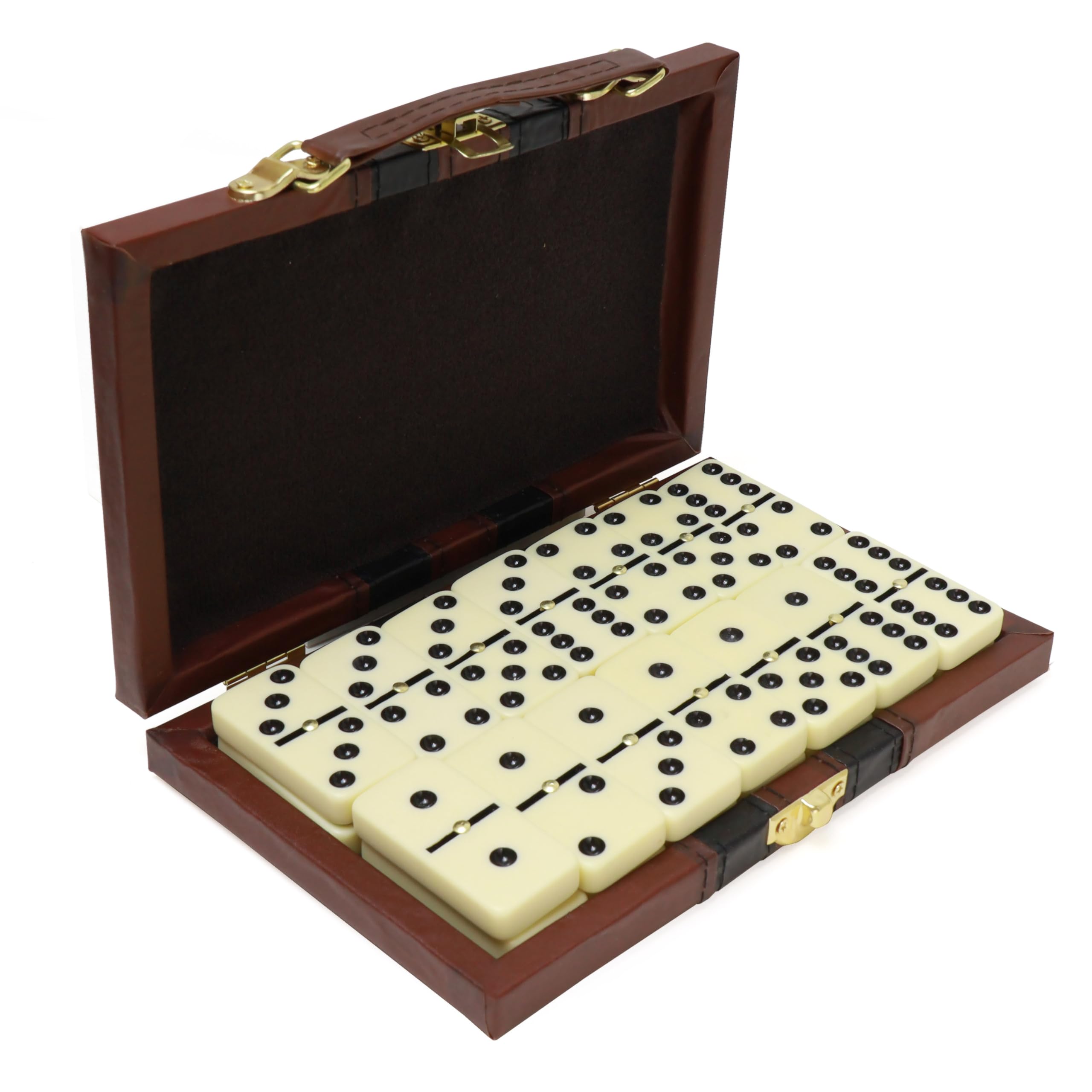 Amazon.com: ERLLE - Premium Double 6 Dominoes Set, Jumbo Domino