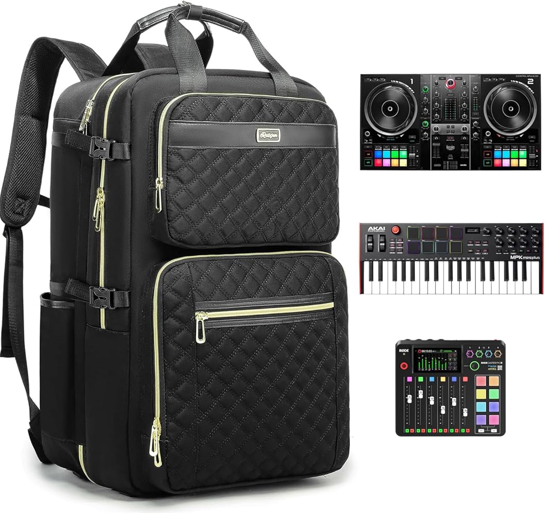Amazon.co.jp: Rabjen DJバックパック クラブギグ用 DJミキサーケース