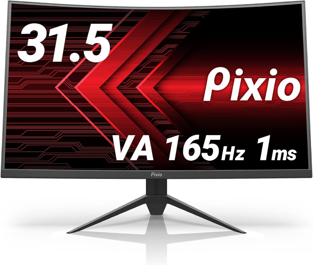 Amazon.co.jp: Pixio PXC327 湾曲 ゲーミングモニター 32インチ WQHD