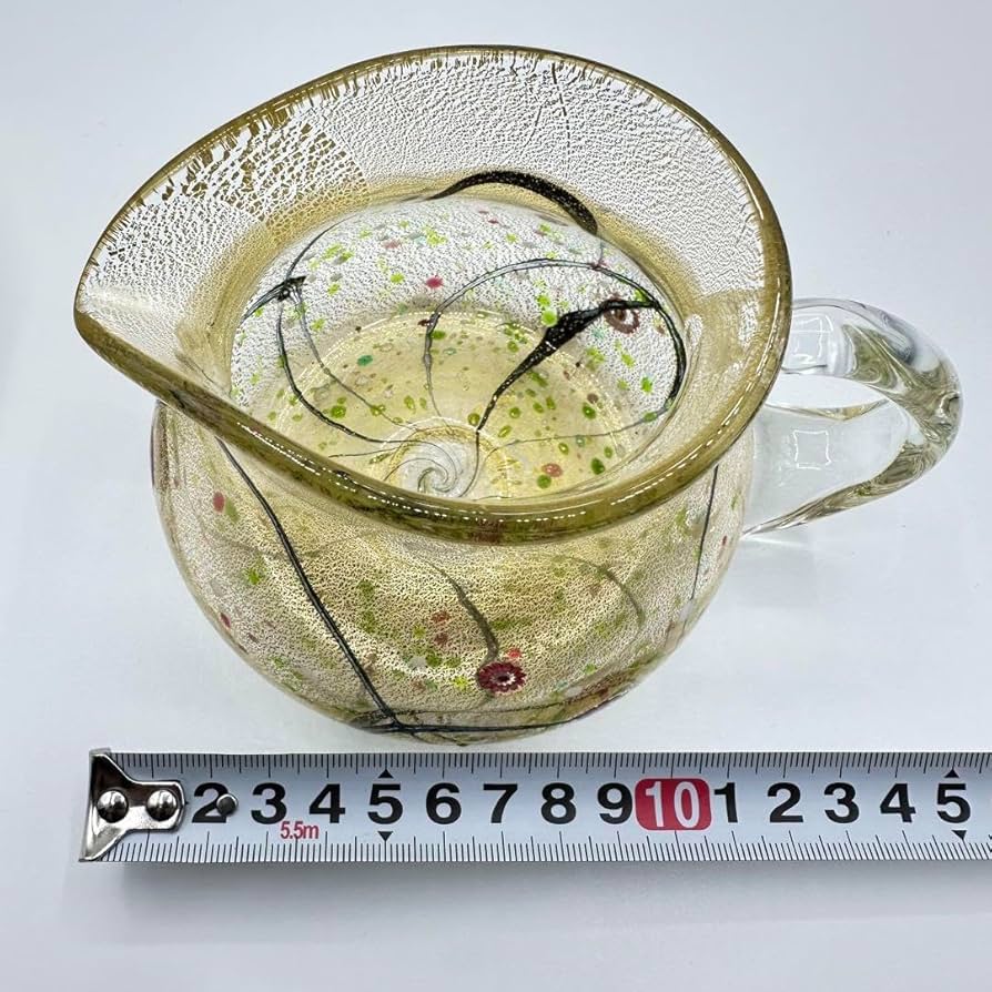 Amazon.co.jp: 現代の名工/人間国宝 ガラス工芸家 黒木国昭作 コップ