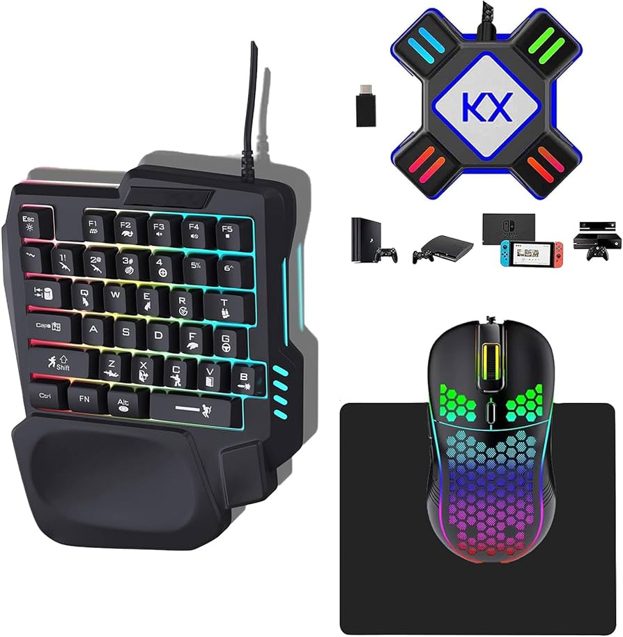 Amazon.co.jp: ゲーミングキーボード マウス コンバーター セット