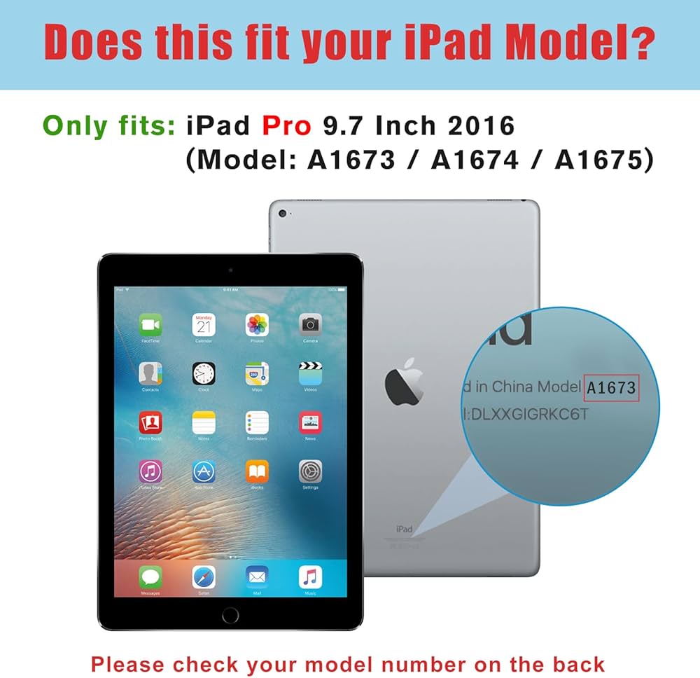 ProCase Capa inteligente para iPad Pro de 9,7 polegadas 2016, capa