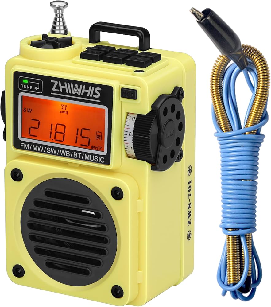 Amazon.co.jp: ZHIWHIS スピーカーBluetooth 超小型短波ラジオ MicroSD