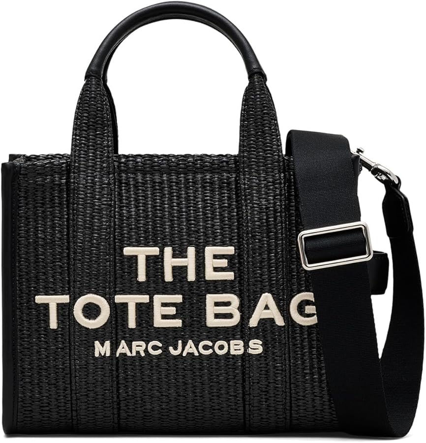Amazon.com: Marc Jacobs, Womens, The Woven Small Tote Bag, Black