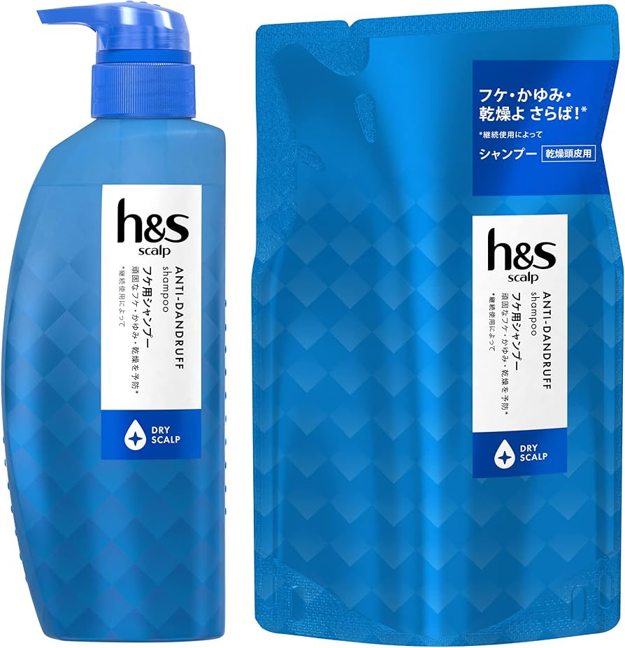 Amazon.co.jp: h&s scalp シャンプーポンプ+詰め替えセット 350mL+