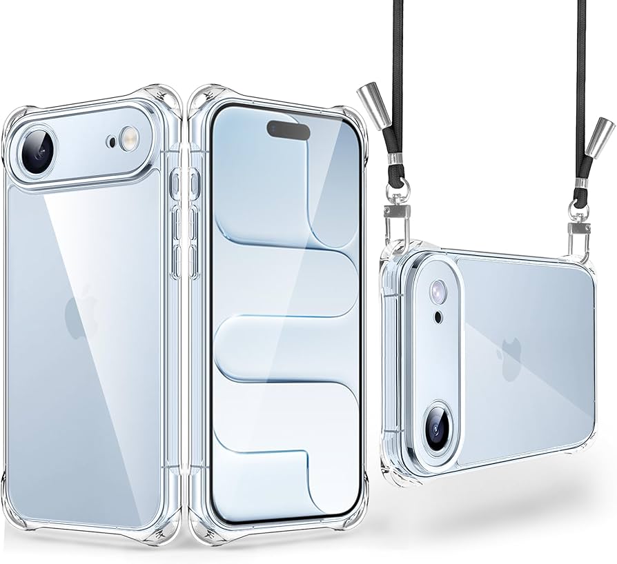 Amazon.co.jp: iPhone 17 Air 用 ケース クリア ショルダー 調節可能