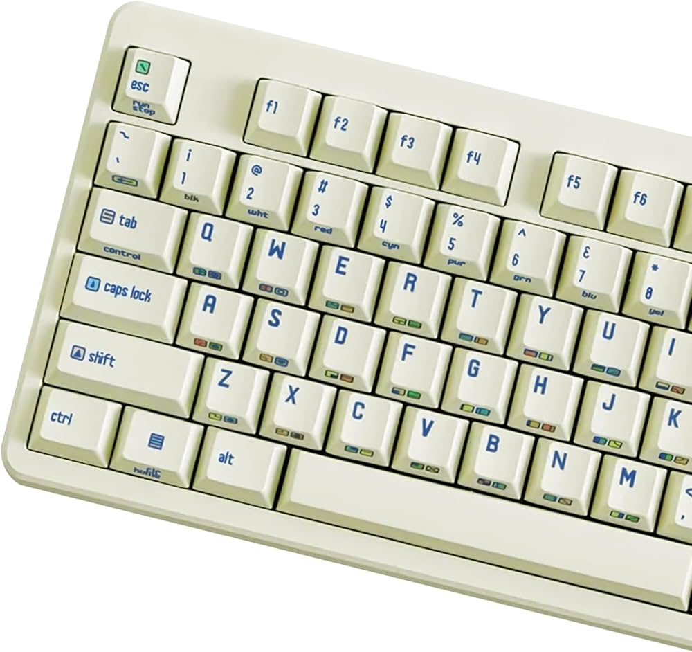 Amazon | JOLINTAL 153キー C64 レトロキーキャップ、チェリー