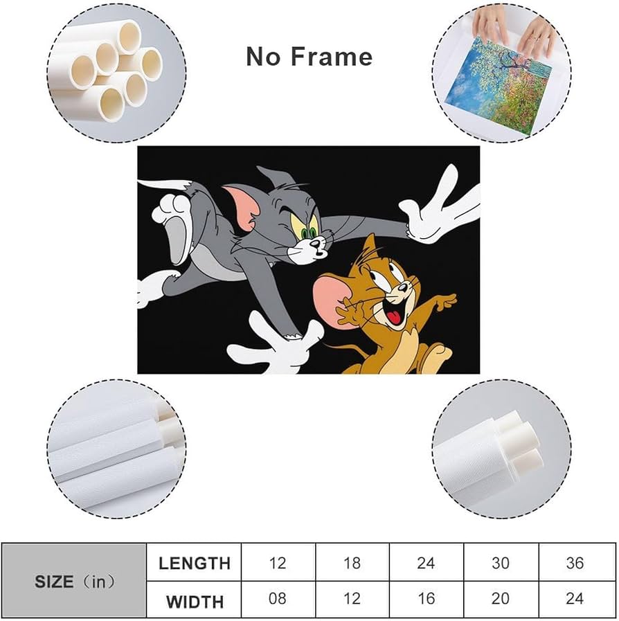 Amazon.co.jp: トムとジェリー 人気 ポスター 印刷 ポスター
