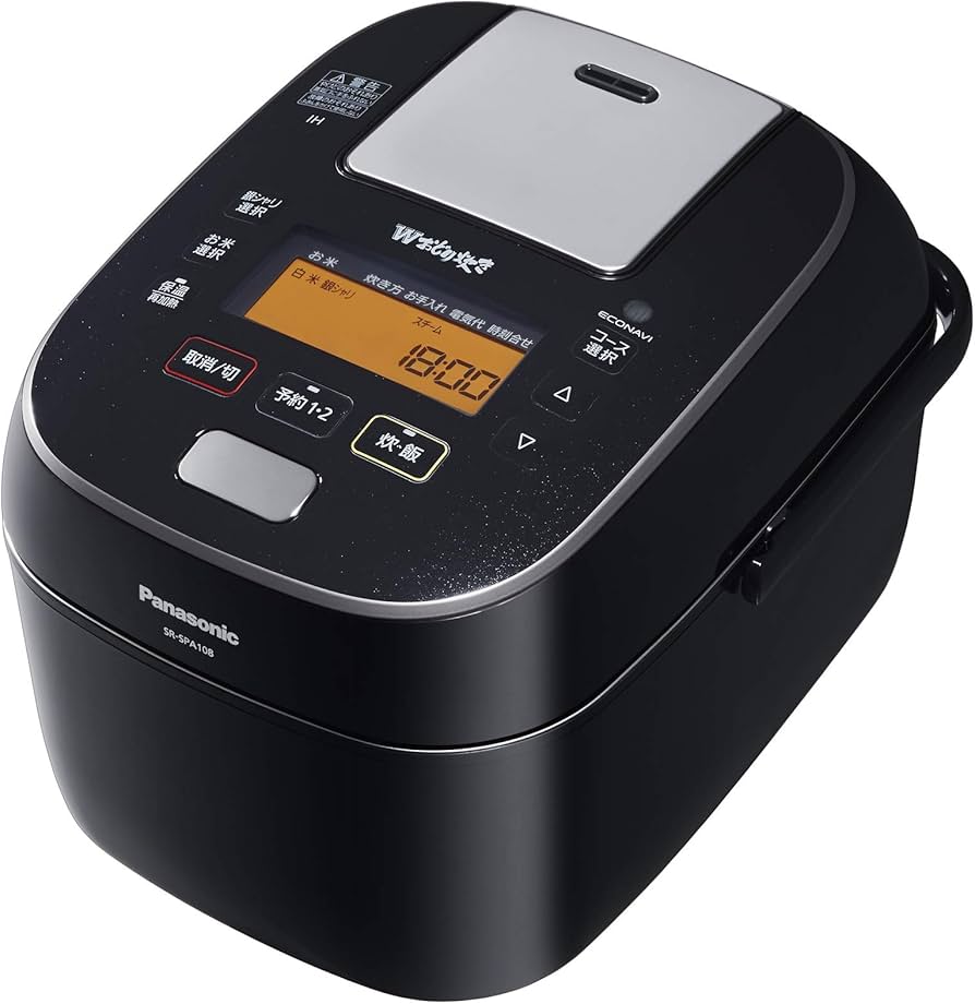 Amazon | パナソニック 炊飯器 5.5合 圧力IH式 Wおどり炊き ブラック