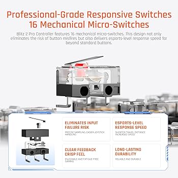 Amazon.com: BIGBIG WON BLITZ2 Wireless Controller, 16 Fully