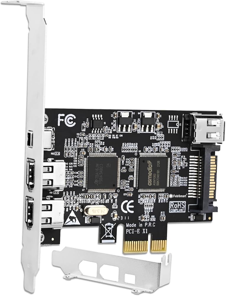 Amazon.com: FebSmart 4 Ports PCIE Firewire 400 1394A Expansion