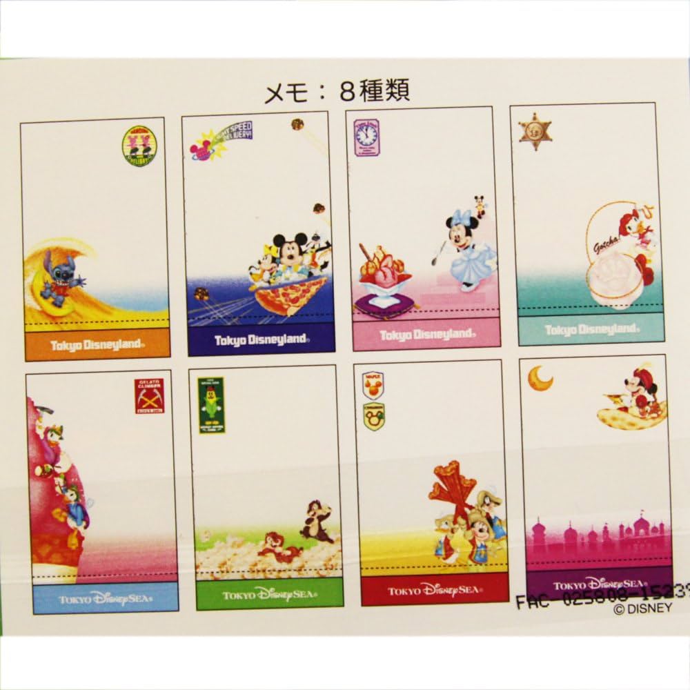 Amazon.co.jp: ミッキー ミニー ドナルド デイジー メモ 8種セット