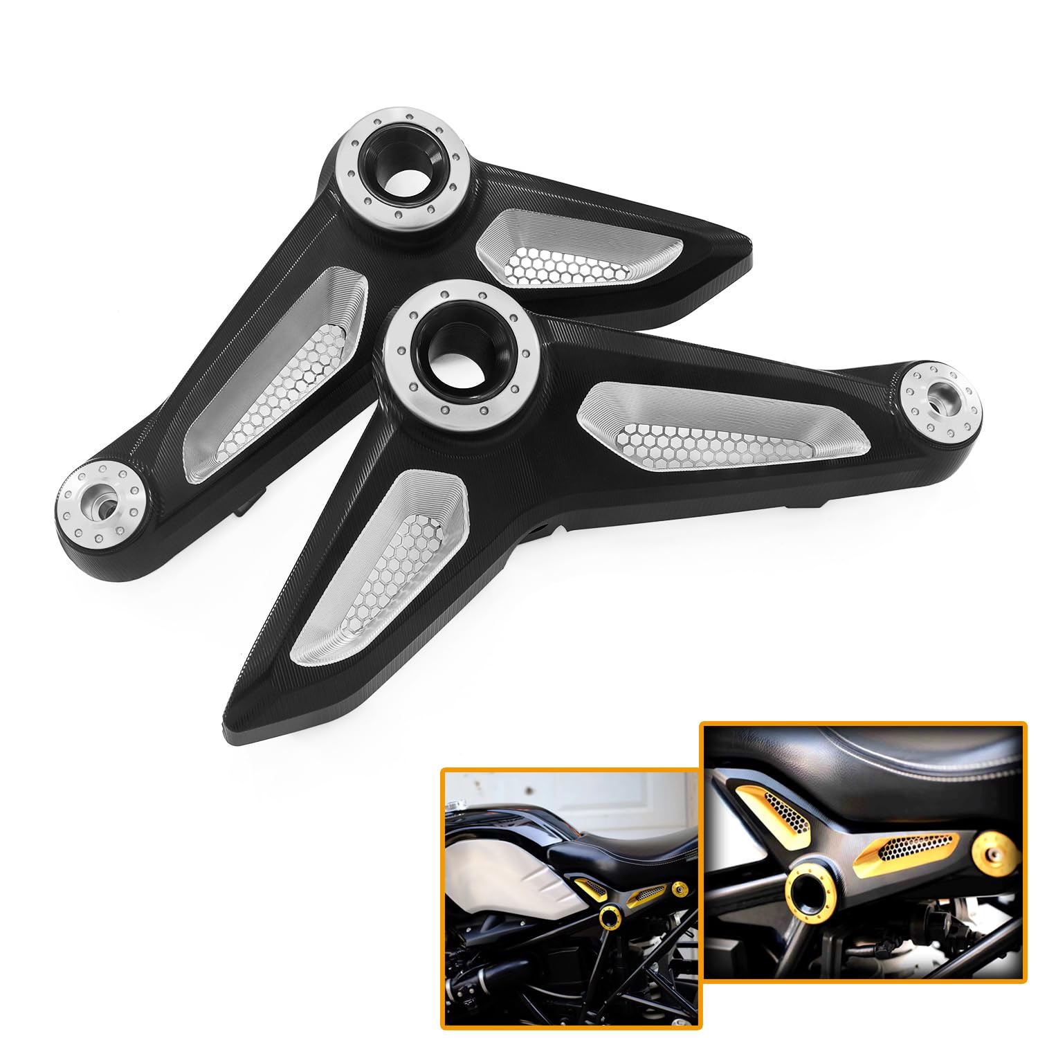 Amazon | HEINMO オートバイアルミラテトライアングルボードシート