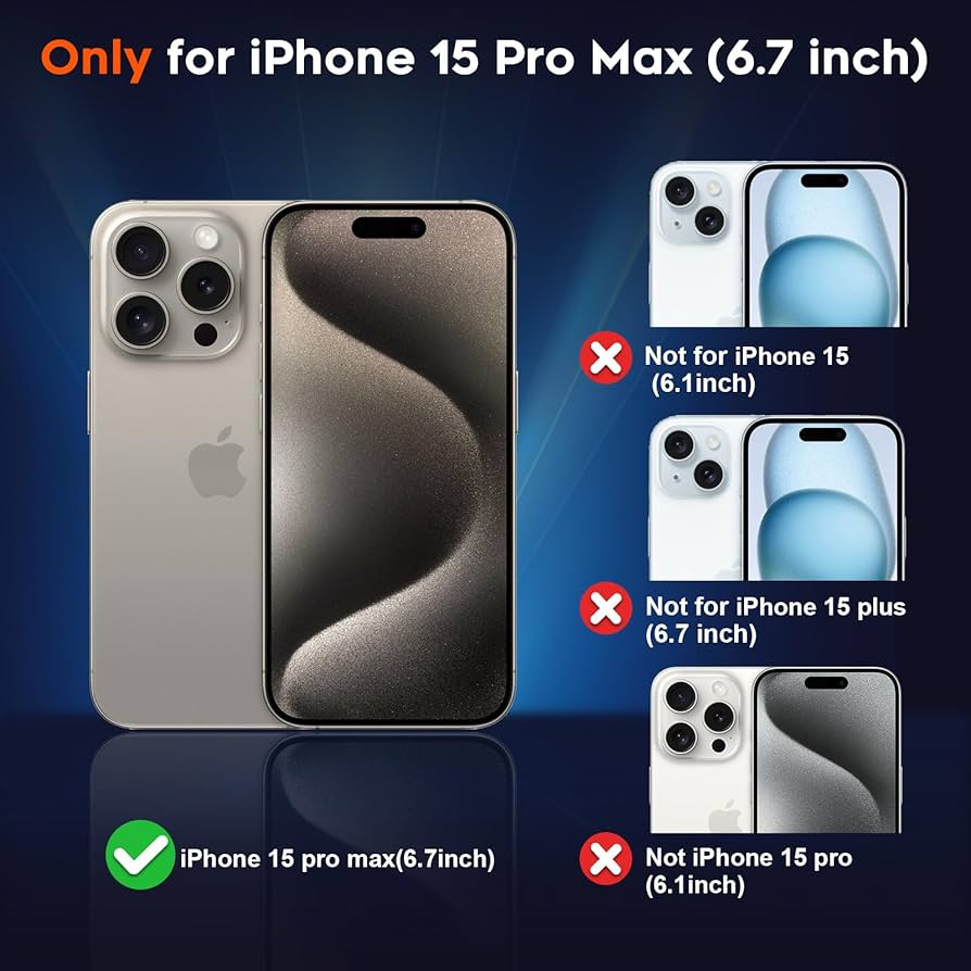 Amazon.com: zapica Magnetic for iPhone 15 Pro Max Case
