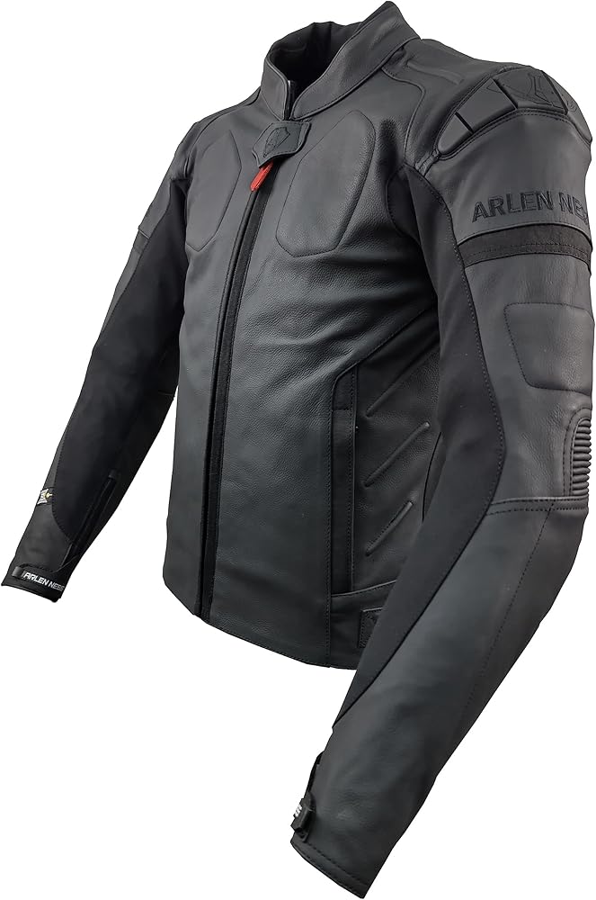 Amazon.co.jp: ARLENNESS COW LEATHER MESH JACKET LJ-181312-AN BLACK