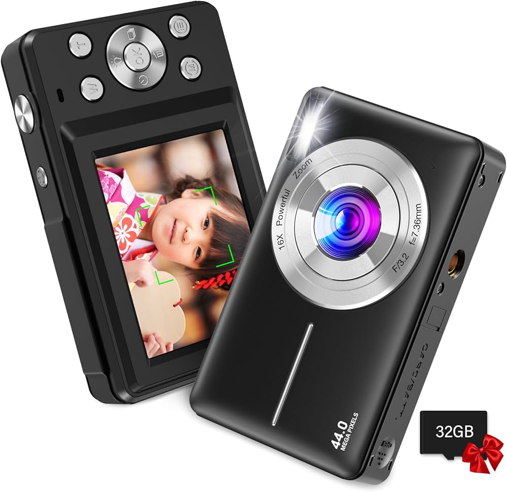Amazon.co.jp: Nsoela デジタルカメラ デジカメ 32GBマイクロSDカード