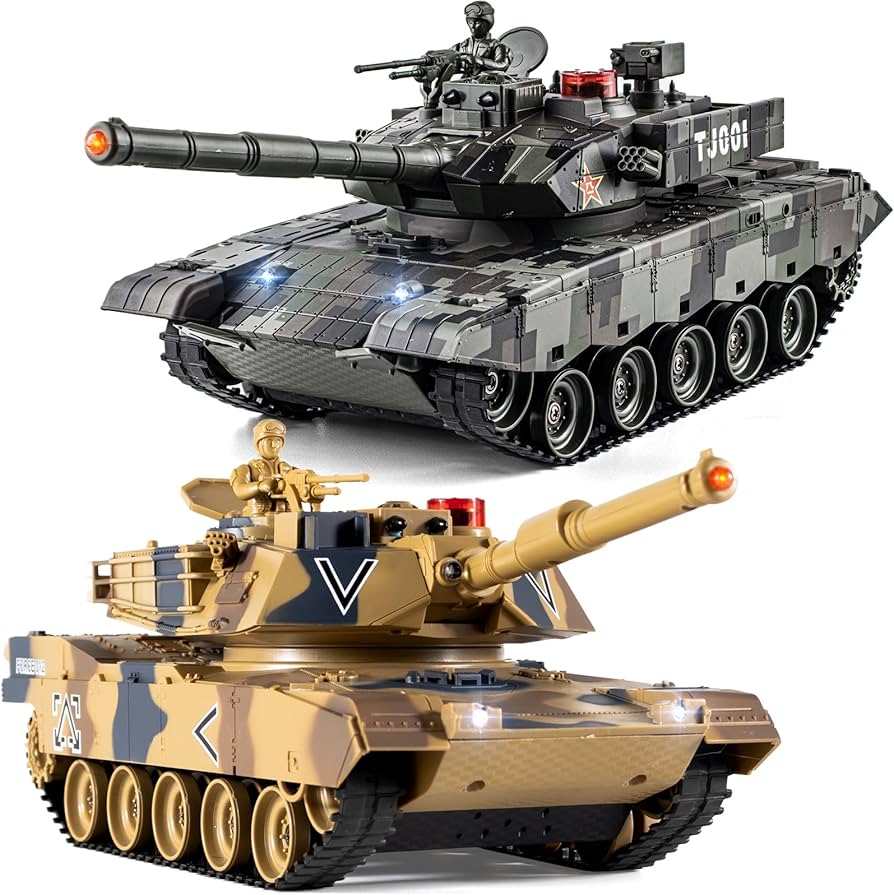 Amazon.com: Supdex 1/24 RC Battle Tank Set, Remote Control US M1A2