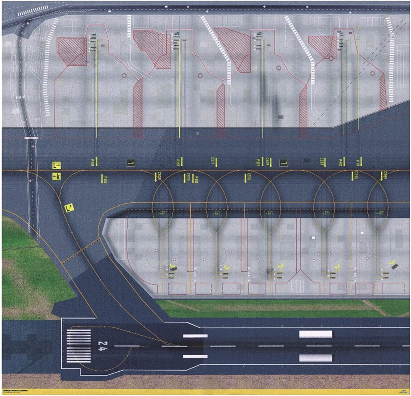 Amazon | 1:500 1:400スケールモデル空港エプロンレイアウト旅客ゲート