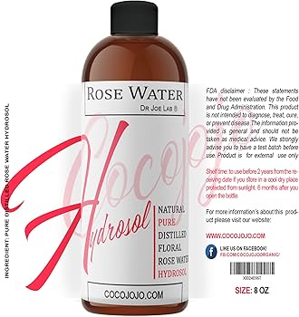 Amazon.com: Rose Water Hydrosol - 8 oz & Sprayer - 100% Natural