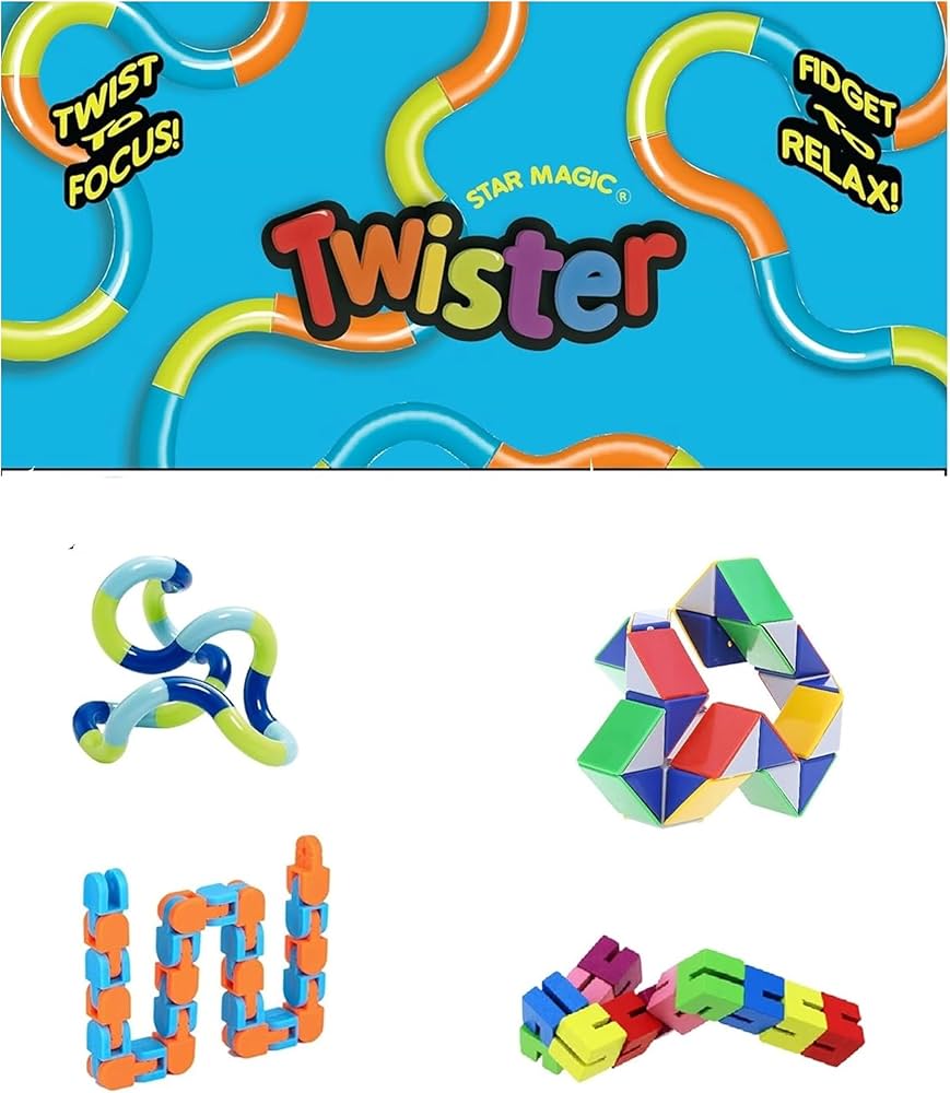 Amazon | 感覚フィジェットトイセット - ツイスター ストレス軽減 不安