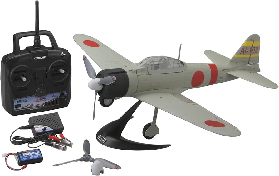 Amazon | 京商 エアリウム ゼロ戦21型 VE29 レディーセット 灰緑色