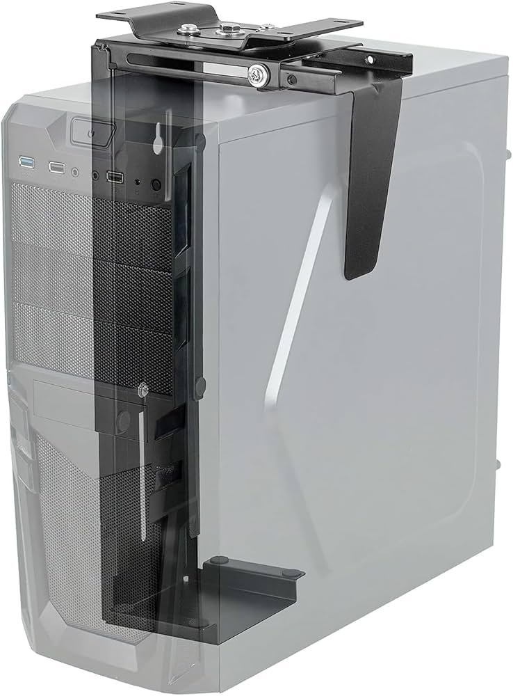 Amazon | Pholiten CPUホルダー 吊り下げ PCホルダー 壁＆デスク