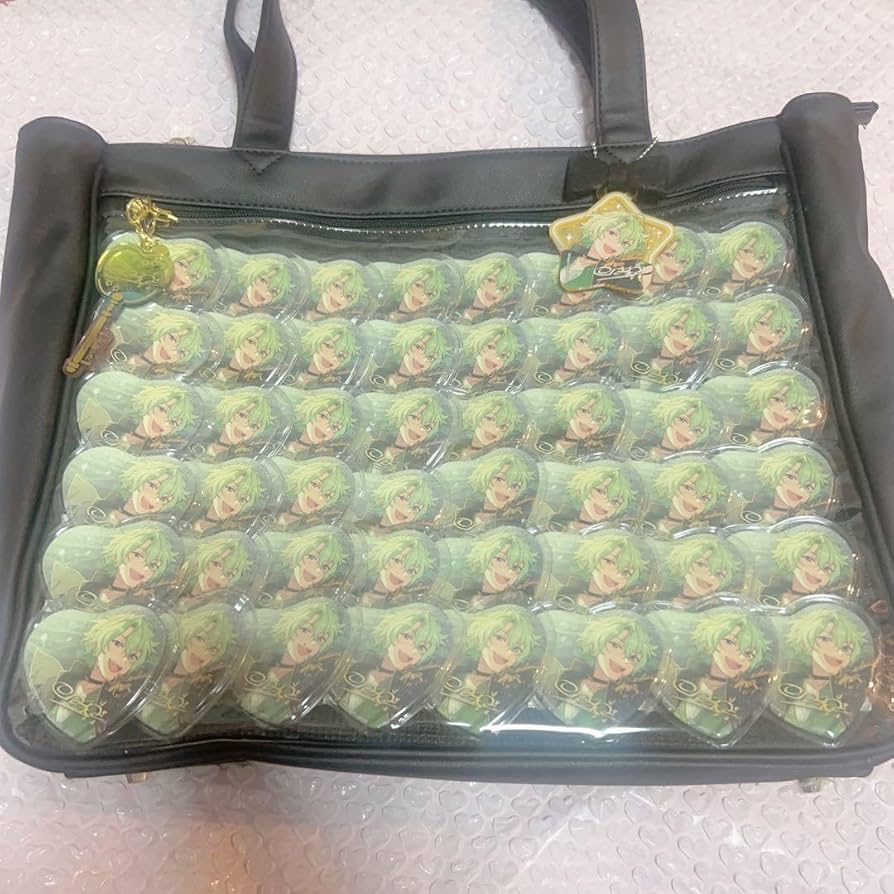 Amazon.co.jp: A4 痛バ 巴日和 とるパカ ハート缶バッジ あんス