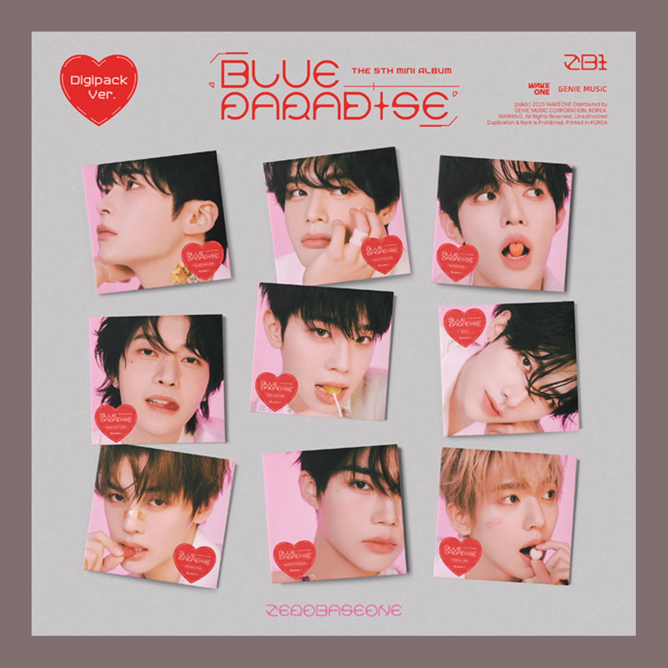 Amazon.com: ZEROBASEONE BLUE PARADISE 5th Mini Album (Digipack