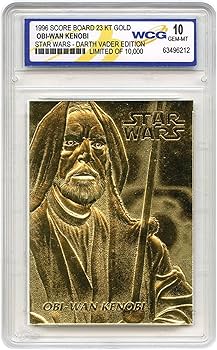 Amazon.com: Star Wars Set of 9 Official 23K Gold Cards Graded Gem