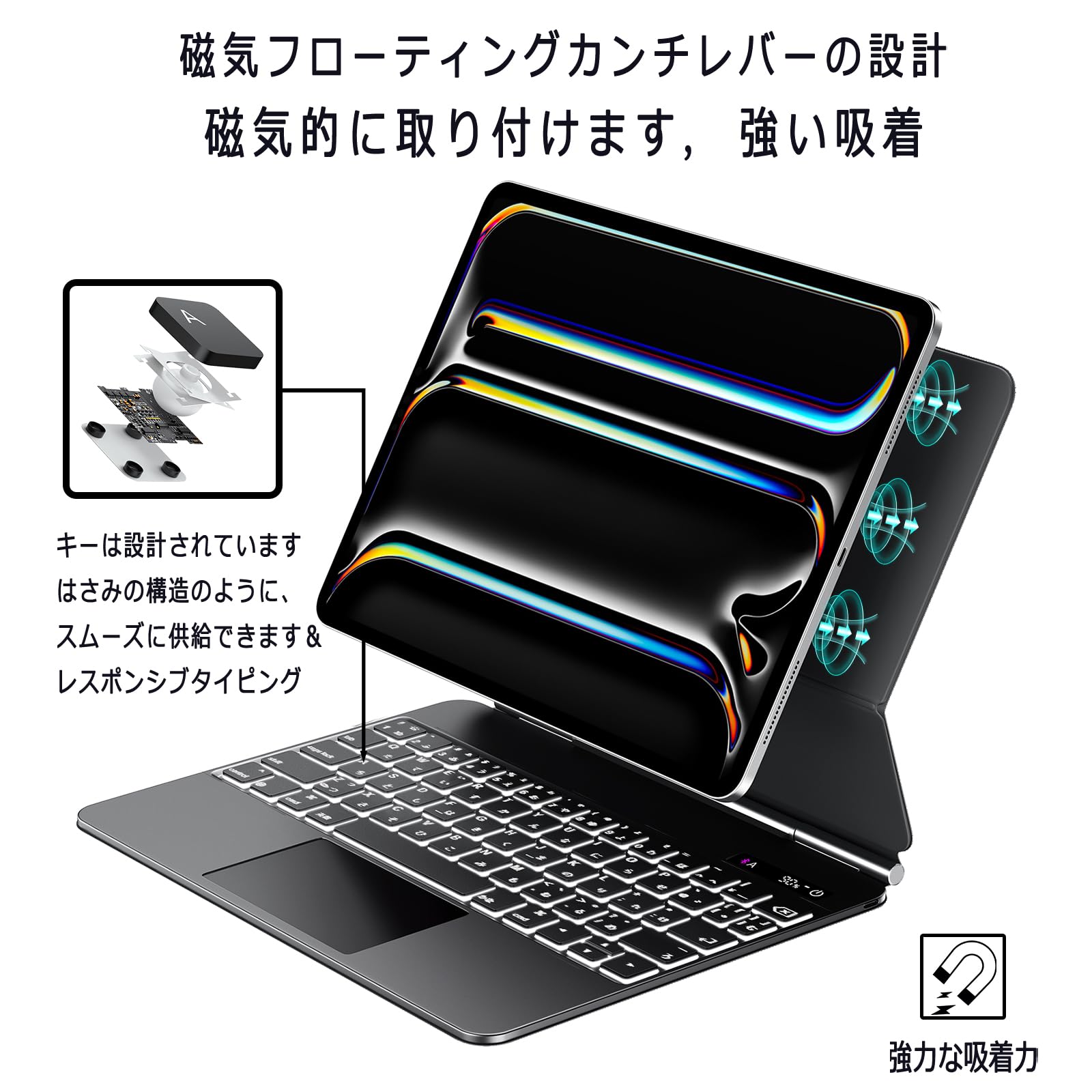 Amazon.co.jp: EAMPANG 日本語配列マジックキーボード for Apple iPad