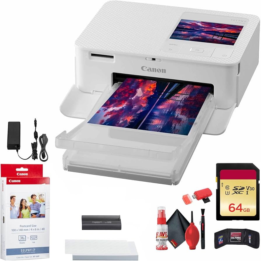 Amazon.com : Canon SELPHY CP1500 Compact Photo Printer (White