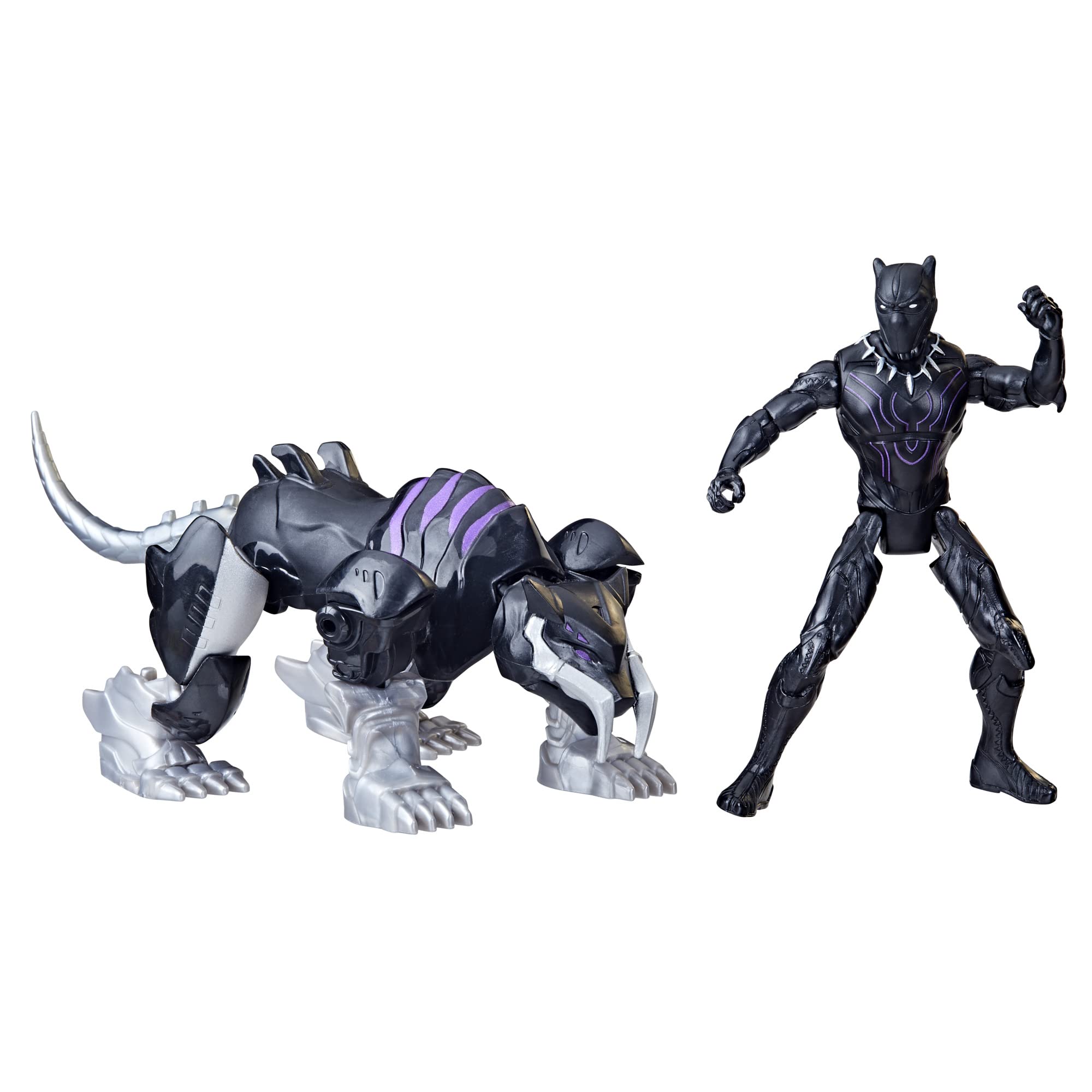 Amazon.com: Marvel Mech Strike Mechasaurs, 4-Inch Black Panther