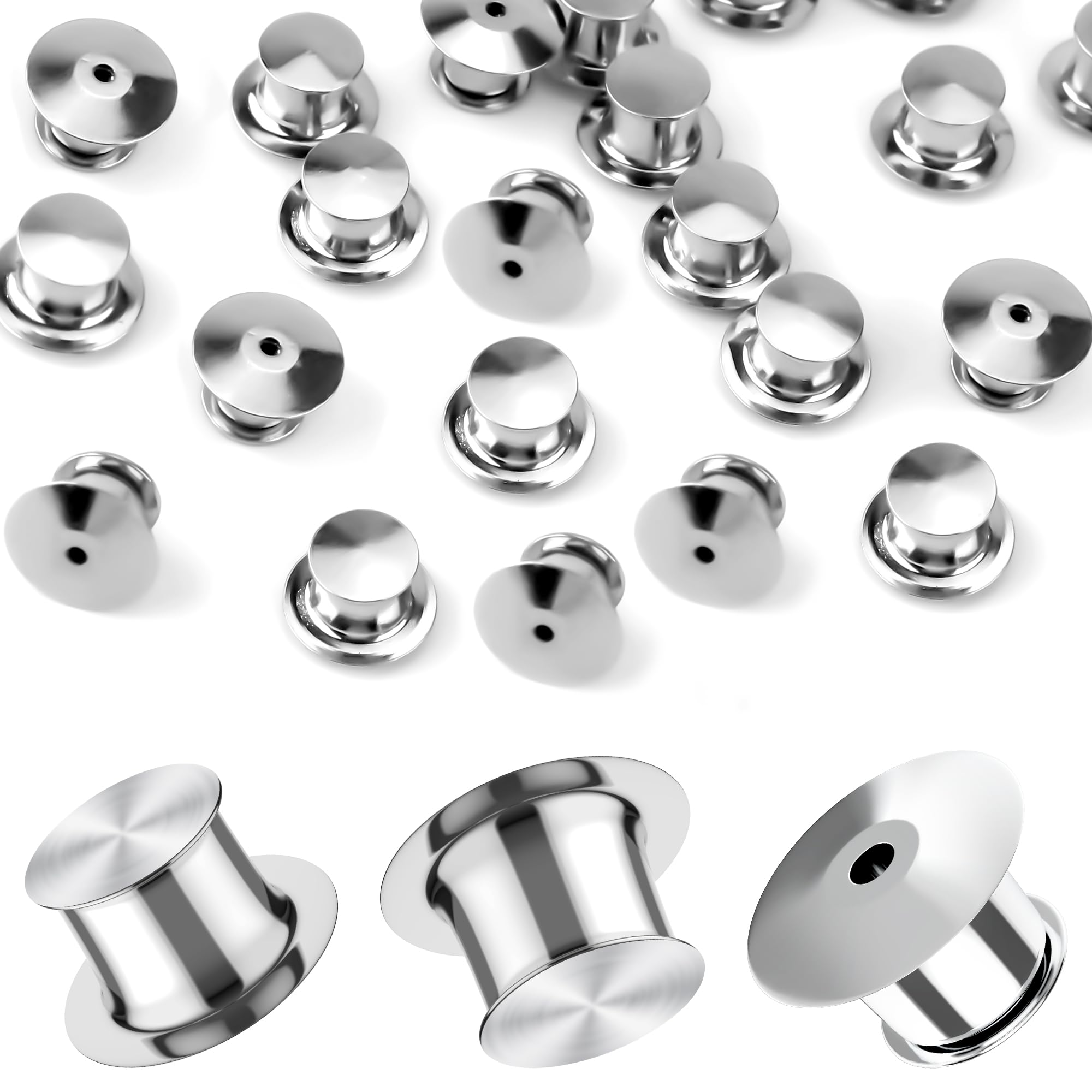 Amazon.com: Metal Pin Backs, Locking Pin Backs, 20 Pieces Keepers