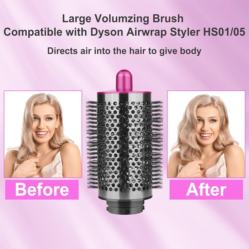 AFDD Large Round Volumizing Brush and Anti-Flyaway Nozzle for