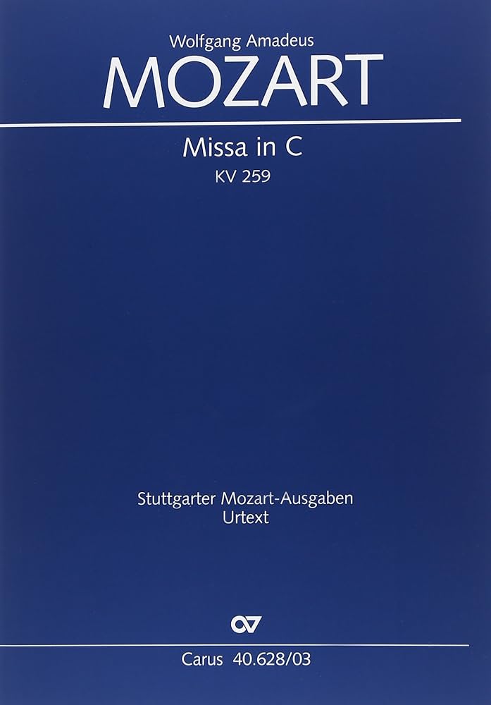 Amazon.co.jp: モーツァルト: ミサ・ブレヴィス ハ長調 KV 259