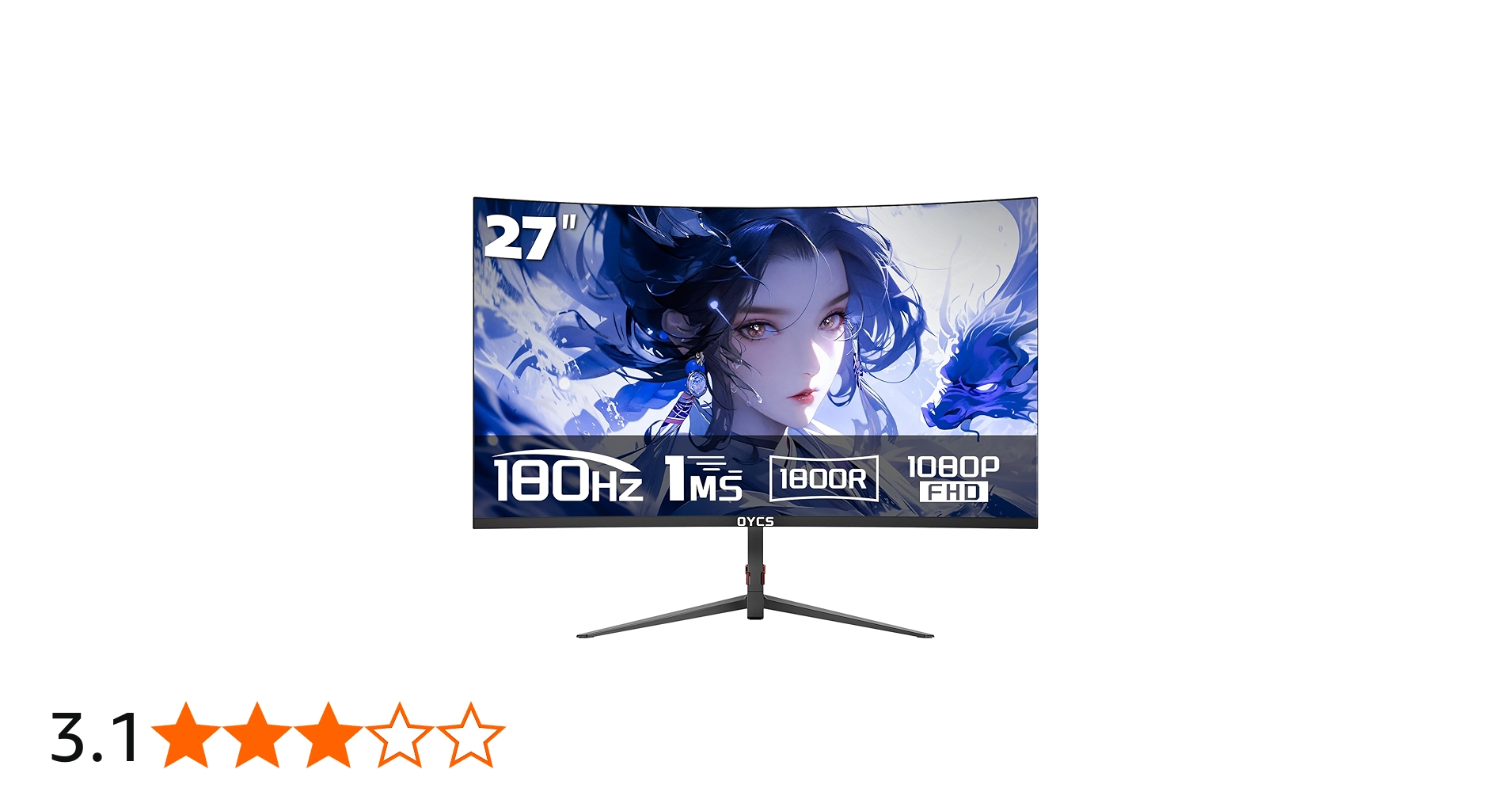 Amazon.co.jp: OYCS 27インチ ゲーミングモニター 180Hz フレッシュ