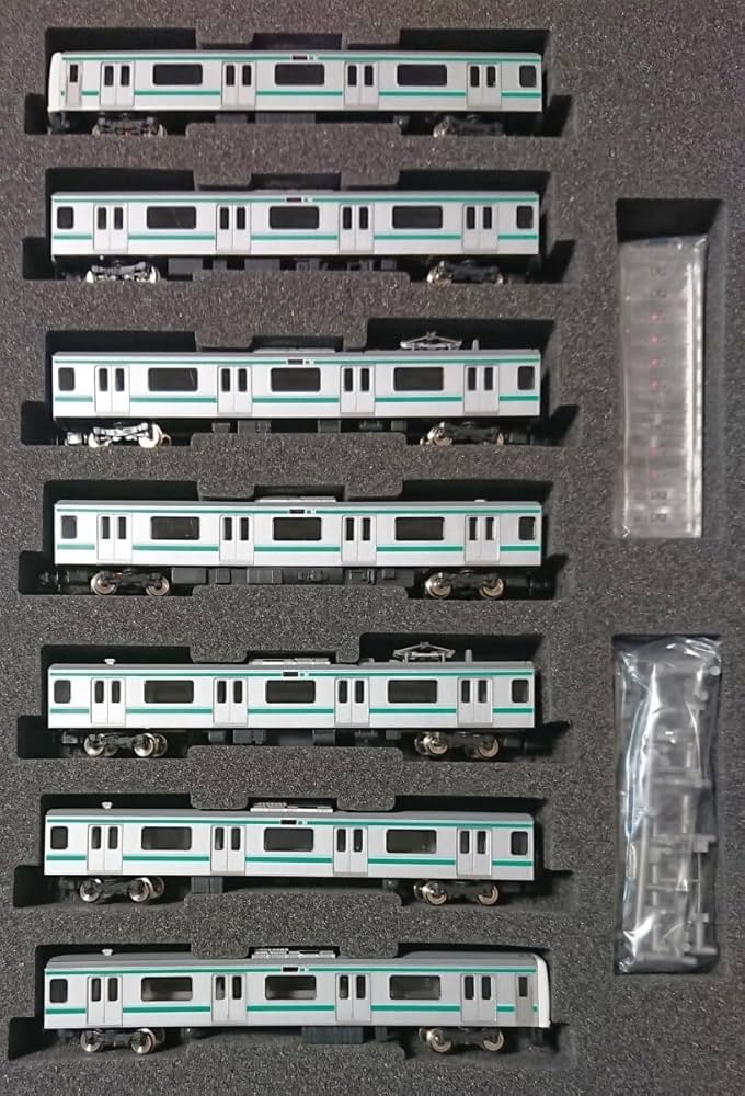 Amazon.co.jp: 92705 JR E501系通勤電車 基本セットA 7両 付属 動作